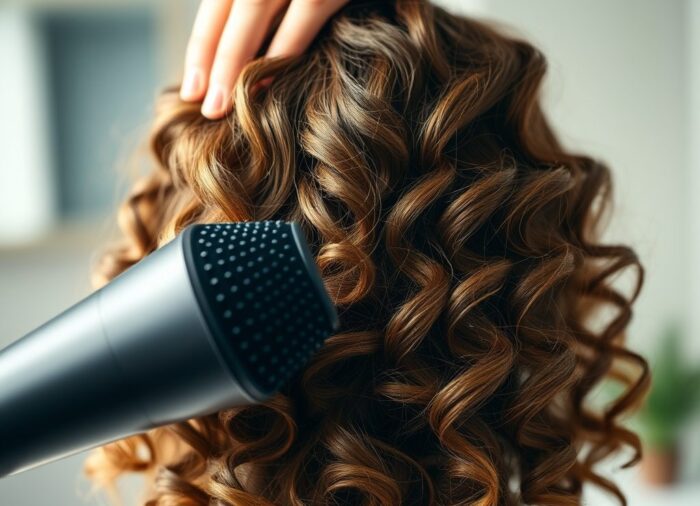 Jak prawidłowo suszyć włosy dyfuzorem, by podkreślić skręt i zwiększyć objętość bez puszenia